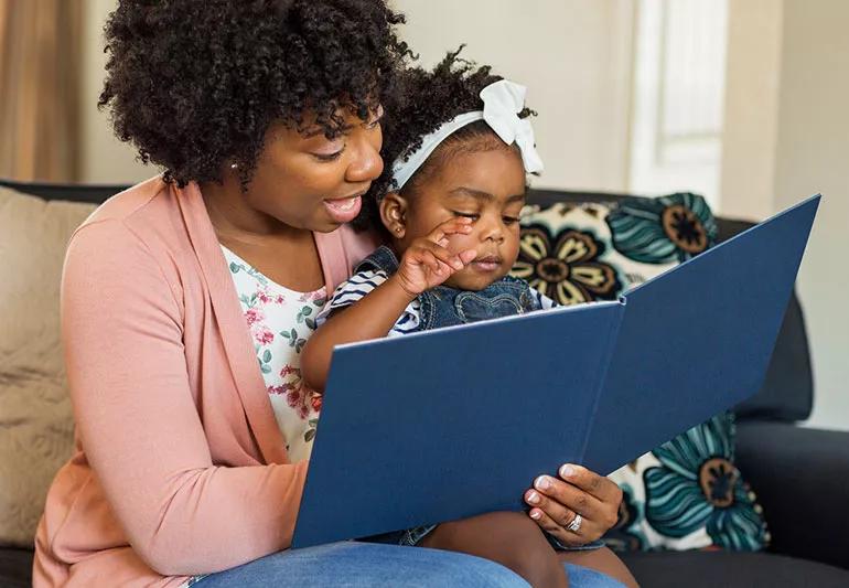 reading to baby