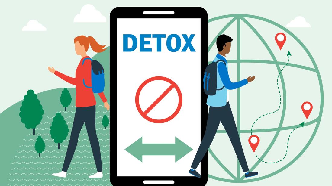 Two people on two different paths of detox