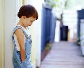 Child looking down