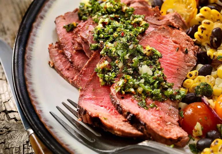 recipe grilled steak with chimichurri sauce