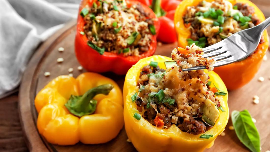 Recipe: Stuffed Peppers with Veggies and Quinoa