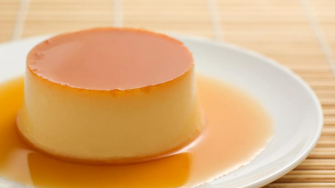 A plate with a cheesecake