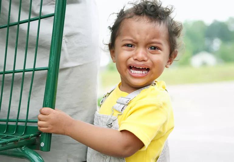 child having a tantrum