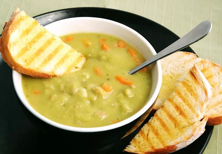 recipe Split pea soup with vegetables