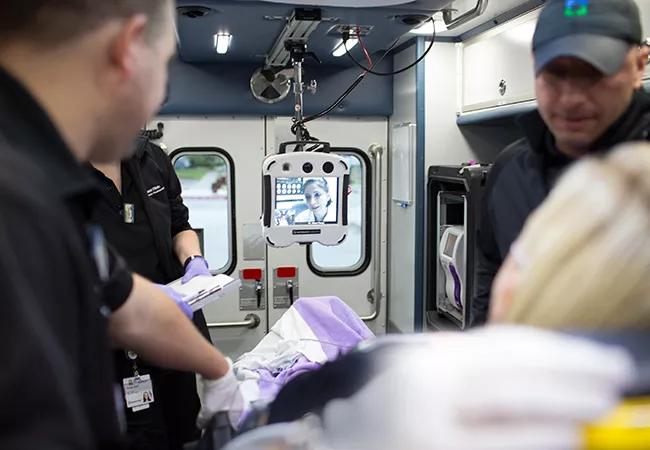 inside a mobile stroke unit