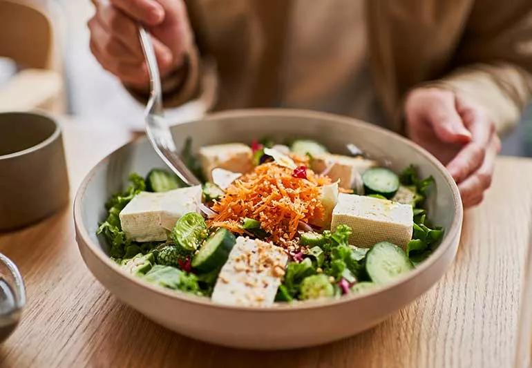 Tofu citrus salad.