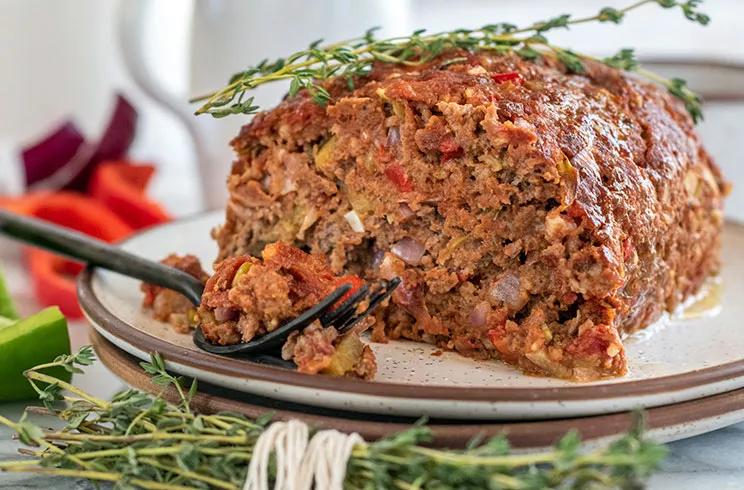 Meatloaf with fresh thyme