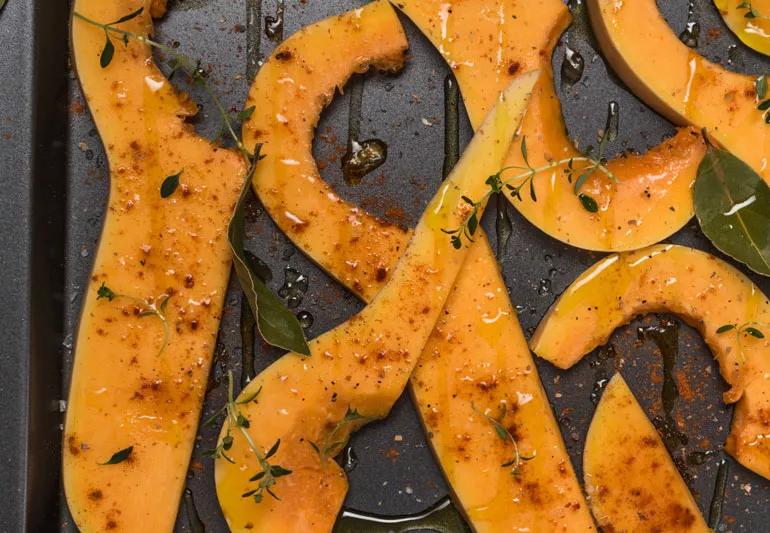 roasted spicy butternut squash