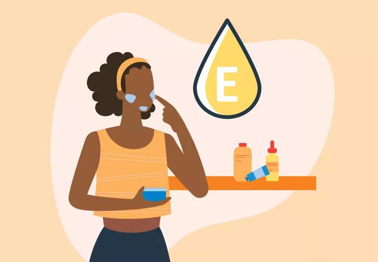 Vitamin E and skincare
