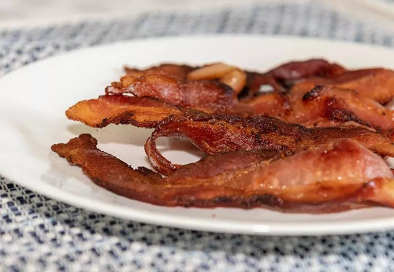 plate of bacon