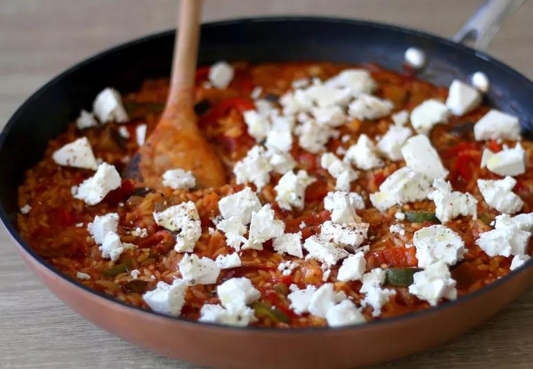 recipe Barley Risotto with Feta and lemon