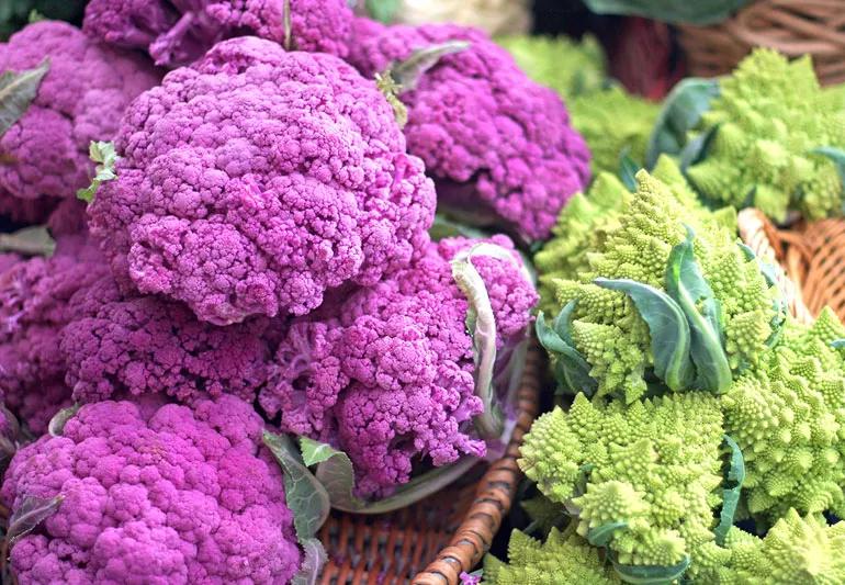 purple cauliflower for a change of pace