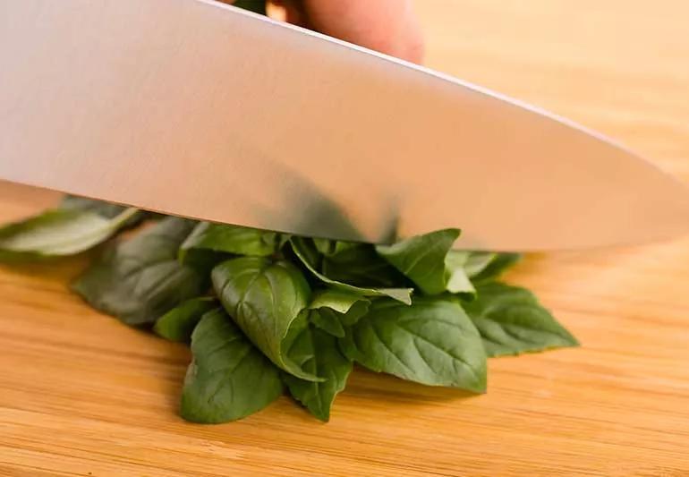 chopped basil