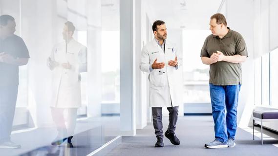 Dr. Khouri and patient