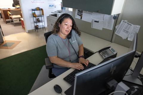nurse on phone with patient
