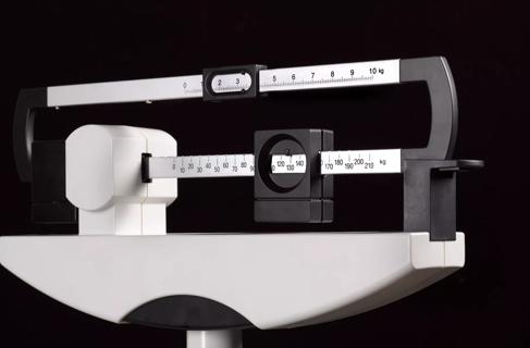 OVERWEIGHT MEDICAL SCALES ON BLACK