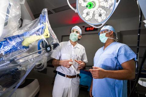 Emre Gorgun, MD in operating room