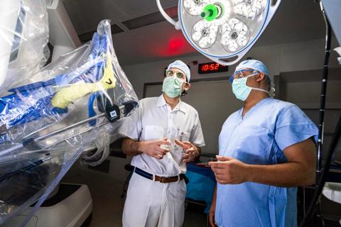 Emre Gorgun, MD in operating room