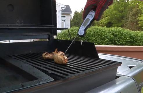 Meat on the grill