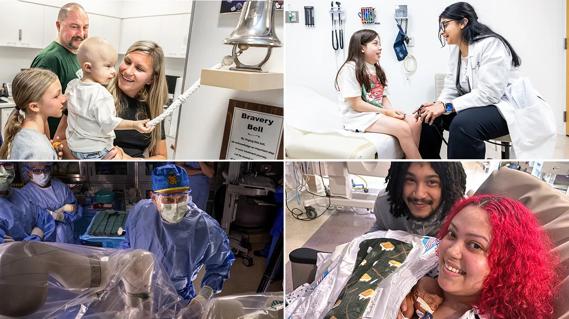 Four patient story images