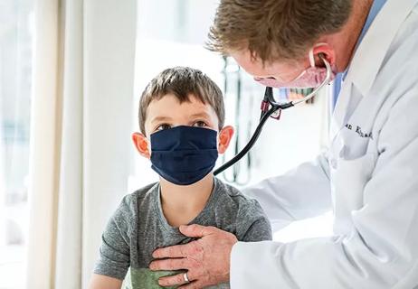 Doctor examining patient