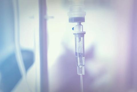 Stock image of an infusion drip.