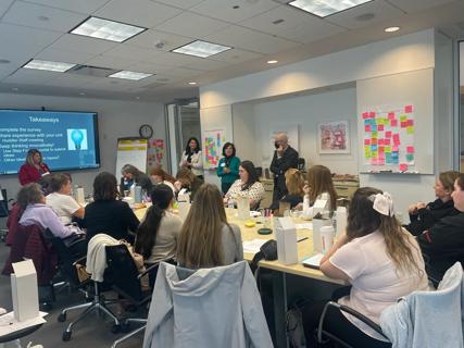 An image of the ideation session hosted by Cleveland Clinic's Nursing Institute