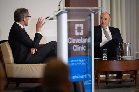 Photo of Tom Mihaljevic, MD, and Gary Cohn