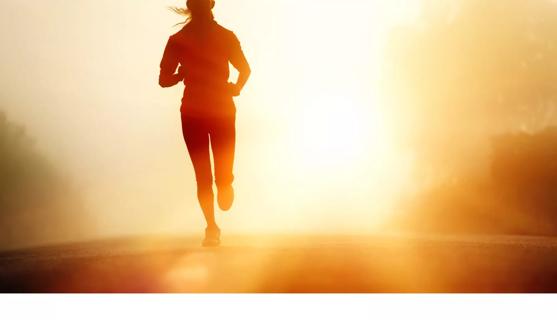 Athlete running road silhouette