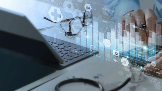 Photo illustration of health information technology
