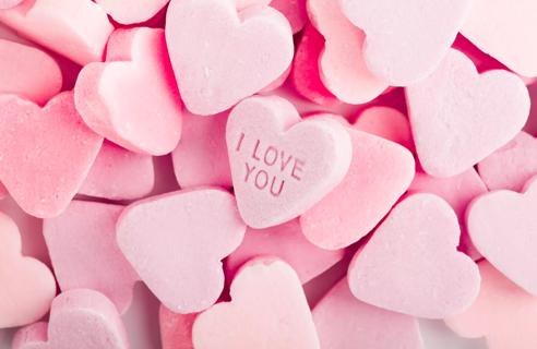 candy hearts &#8211; I love you
