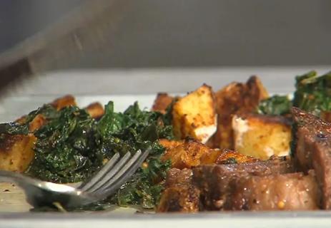 Cooked kale