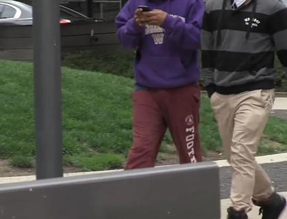 Men walking outside