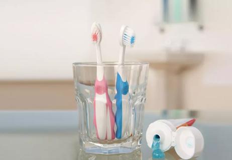 Toothbrushes in close proximity