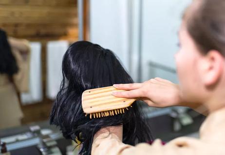 care of wig brushing wig