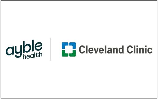 Logos for Ayble Health and Cleveland Clinic