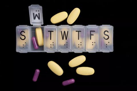 Patient organizing medications