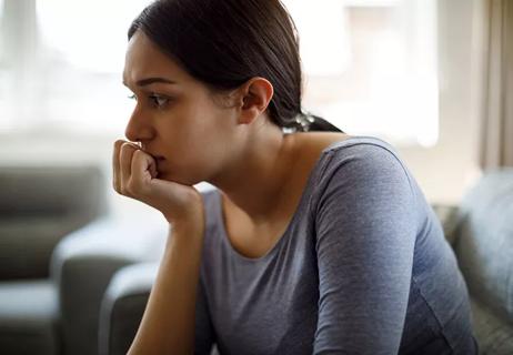 A person sitting deep in thought