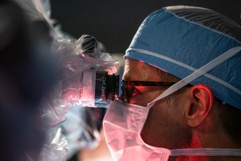 Dr. Byrne in surgery