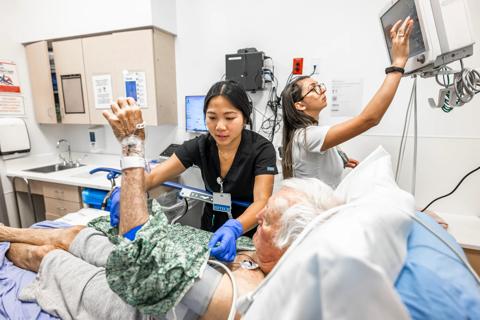 Nurses at bedside