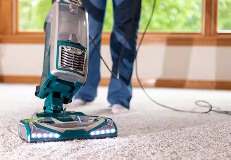 Woman vacuuming