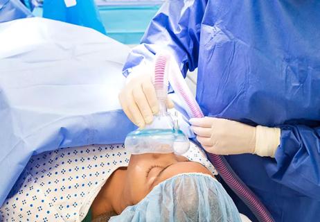 patient undergoing anesthesia
