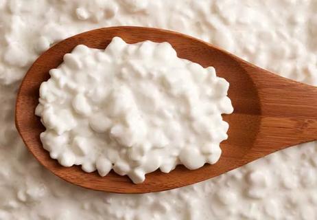 spoonful of cottage cheese