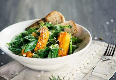 recipe asian butternut squash and spinach