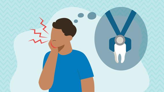 Person with hand against their jaw in pain, thinking about their widsom tooth surgery