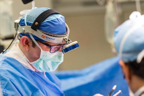 Dr. Holubar in surgery