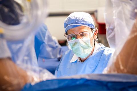 Dr. Gorgun in surgery