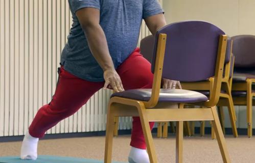 Man doing yoga