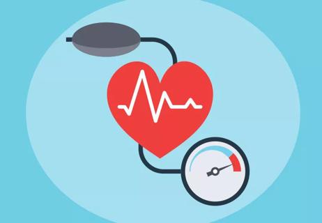 Blood pressure pump and heart with echo reading