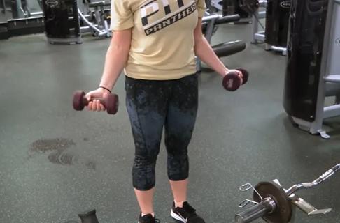 Person lifting weights